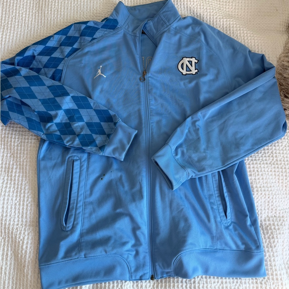 Jordan Light Blue and Dark Blue Men's Jacket